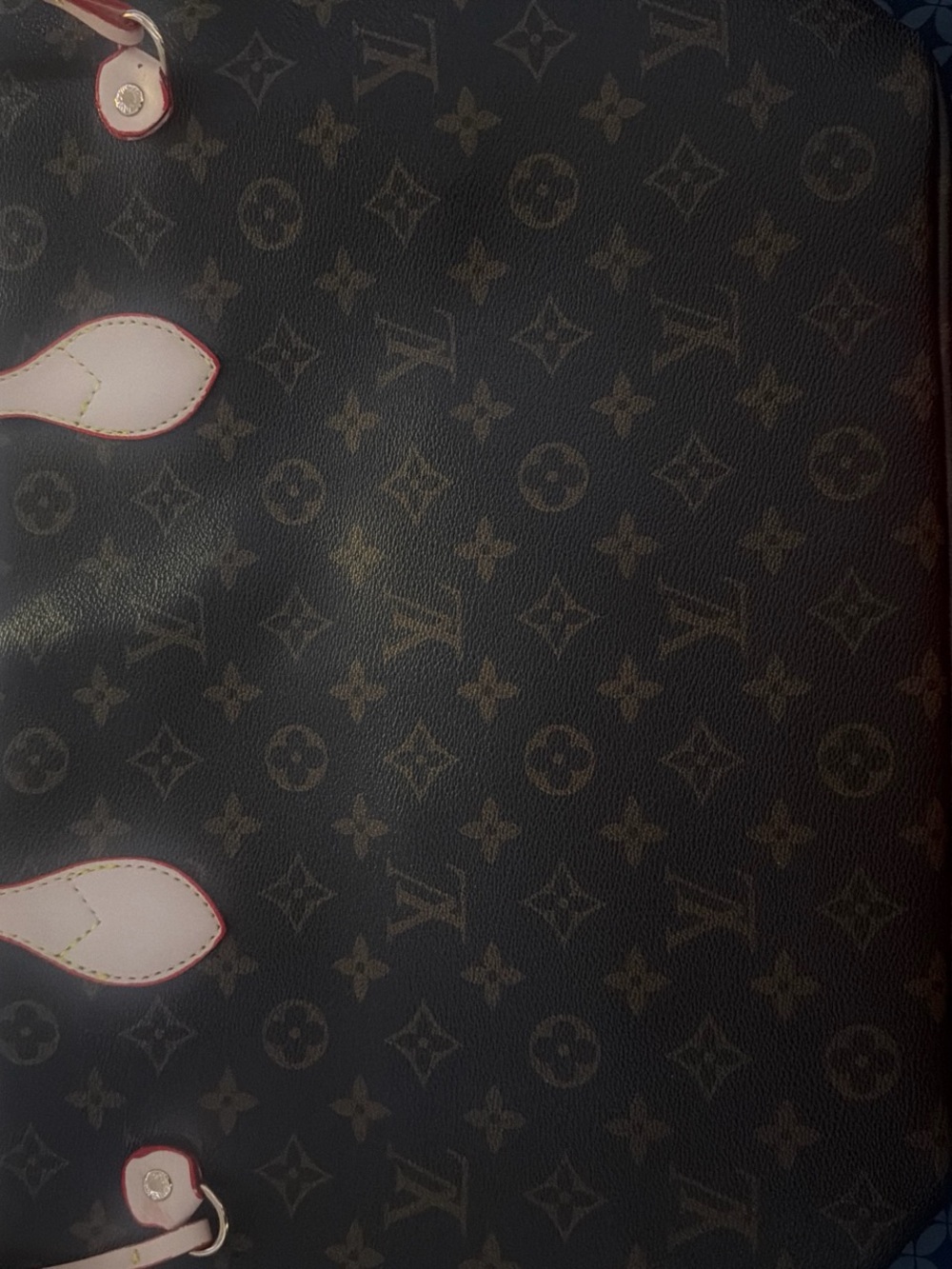 Louis Vuitton Monogram Canvas Tote with Pink Trim